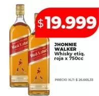 X$ - Whisky etiq. roja x 750cc
