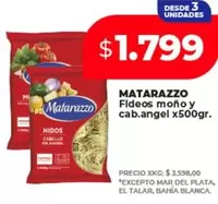 Matarazzo - Fideos moño y cab.angel x500gr.