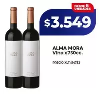Alma Mora - Vino x750cc.