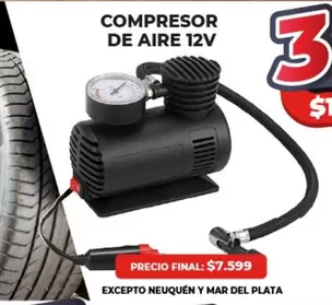 Mar del Plata - COMPRESOR DE AIRE 12V