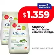 Chango - Azúcar bajas calorías x500gr.
