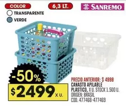 Origen - CANASTO APILABLE