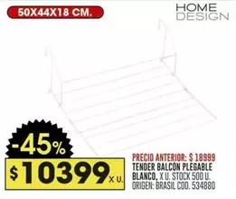 Origen - TENDER BALCON PLEGABLE
