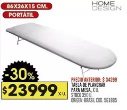 Origen - TABLA DE PLANCHAR PARA MESA