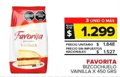 Favorita - Bizcochuelo Vainilla