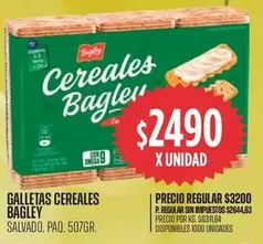 Bagley - GALLETAS CEREALES
