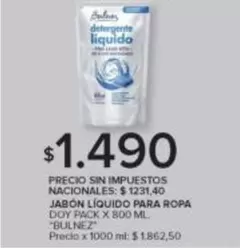 X$ - JABÓN LÍQUIDO PARA ROPA