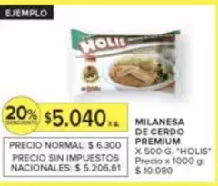 Premium - MILANESA DE CERDO