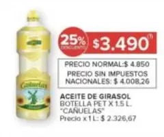 cañuelas - ACEITE DE GIRASOL