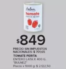 X$ - TOMATE PERITA