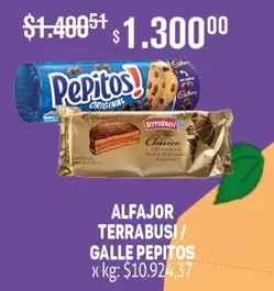 Terrabusi - ALFAJOR / GALLE PEPITOS