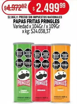 Pringles - PAPAS FRITAS PRINGLES