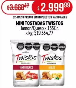 Twistos - MINI TOSTADAS TWISTOS
