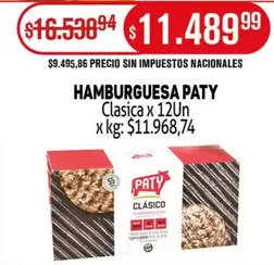 Paty - HAMBURGUESA PATY