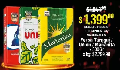 X$ - Yerba Taragui / Union / Mañanita