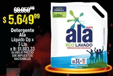 Ala - Detergente Líquido Dp x