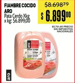 Aro - FIAMBRE COCIDO Pata Cerdo Xkg
