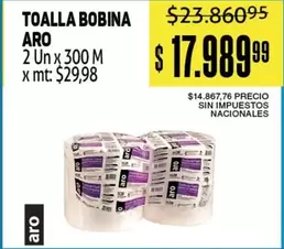 Aro - TOALLA BOBINA