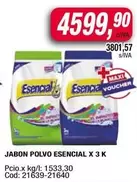 Esencial - JABON POLVO ESENCIAL X 3 K