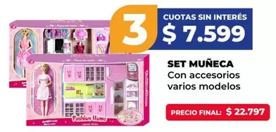 Fashion - SET MUÑECA