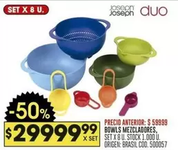 X$ - BOWLS MEZCLADORES