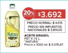 Natura - ACEITE GIRASOL