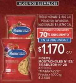 Matarazzo - MOSTACHOLES N° 52/ TIRABUZON N° 28