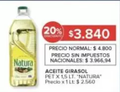 Natura - ACEITE GIRASOL