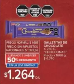 chocolinas - GALLETITAS DE CHOCOLATE