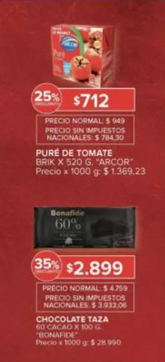 Arcor - PURE DE TOMATE