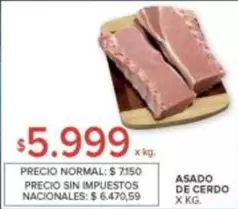 X$ - ASADO DE CERDO