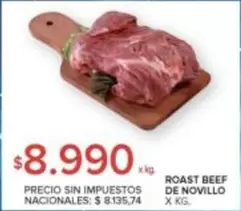 X$ - ROAST BEEF DE NOVILLO