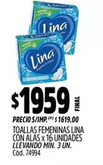 Lina - TOALLAS FEMENINAS CON ALAS