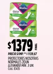 Nosotras - PROTECTORES NORMALES 20UN