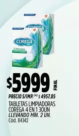 Corega - TABLETAS LIMPIADORAS 4 EN 1 30UN