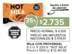 Not - MILA CON PROVENSAL