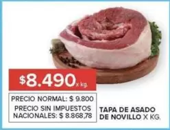 X$ - TAPA DE ASADO