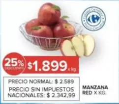 X$ - MANZANA RED X KG