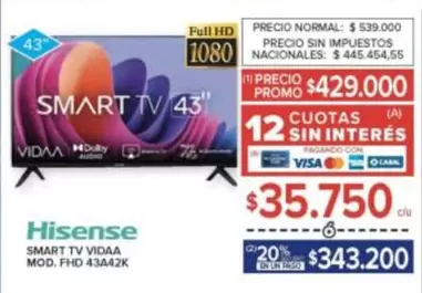 Hisense - SMART TV VIDAA