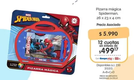 Marvel - Pizarra mágica Spiderman