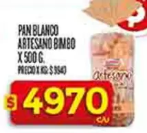 Bimbo - PAN BLANCO ARTESANO X 500 G
