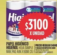 Higienol - PAPEL HIGIÉNICO