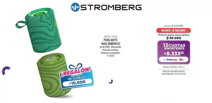 Stromberg - PARLANTE INALAMBRICO
