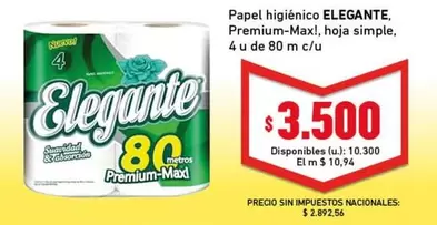 Elegante - Papel higiénico
