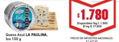 La paulina - Queso Azul
