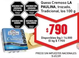 La paulina - Queso Cremoso