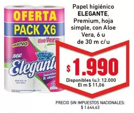 Elegante - Papel higiénico