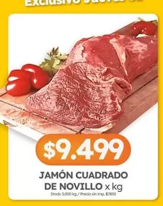 X$ - JAMÓN CUADRADO DE NOVILLO