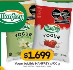 Manfrey - Yogur bebible x 900 g