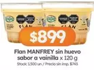 Manfrey - Flan sin huevo